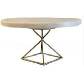CAKE STAND,DIM:33X15,COLOR:WHITE MARBLE/BRASS - Mabrook Hotel Supplies